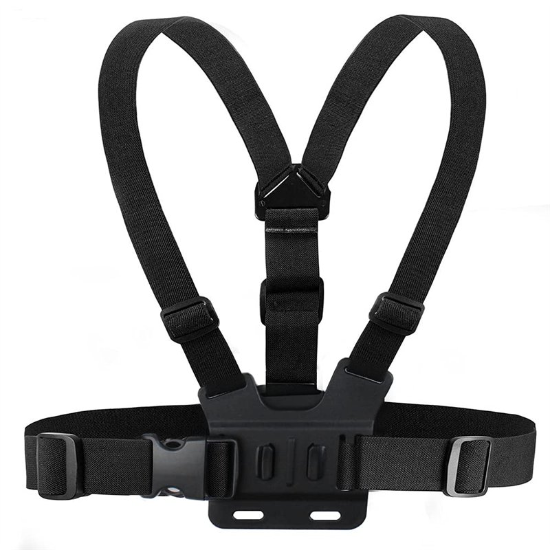 Houdian Harnais de Fixation Torse Réglable Chesty Mount Compatible avec GoPro Hero et d'action Caméras Sport - Sangle de Poitrin