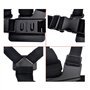 Houdian Harnais de Fixation Torse Réglable Chesty Mount Compatible avec GoPro Hero et d'action Caméras Sport - Sangle de Poitrin