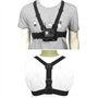 Houdian Harnais de Fixation Torse Réglable Chesty Mount Compatible avec GoPro Hero et d'action Caméras Sport - Sangle de Poitrin