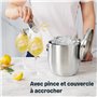 SILBERTHAL Seau à Glaçons 3 L Isotherme Avec Couvercle Et Pince - Acier Inox - Capacité 45 Glaçons - Isolation Double Paroi