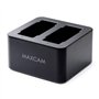 MAXCAM Chargeur de batterie double avec câble USB Type-C pour GoPro HERO12/HERO11/HERO10/HERO9 Noir