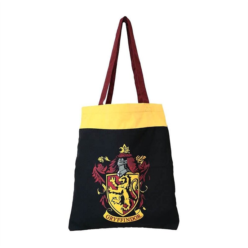 Groovy Uk Gryffondor, Sac fourre-Tout Femme, Noir/Jaune, One Size