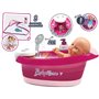 Smoby - Baby Nurse - Baignoire Balnéo - pour Poupons et Poupées - Jets d'eau et Bulles - Lumières LED - 220362
