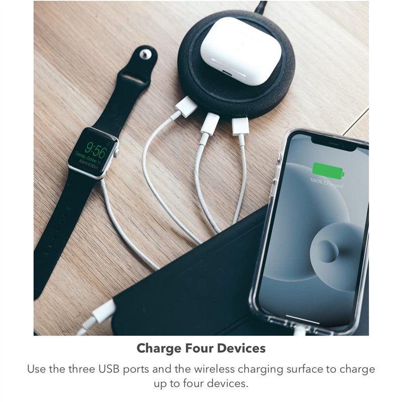 Image secondaire de Mophie - Hub de Chargement sans Fil Universel - B