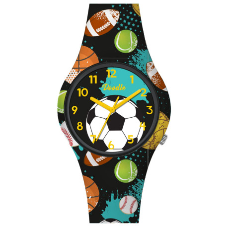 Doodle Watch Montre à quartz pour enfant avec bracelet en silicone DO32013