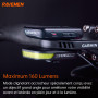 RAVEMEN FR160 Éclairage de Vélo pour Diurne Compatible avec Garmin/Wahoo/iGPSPORT/COOSPO Compteurs Vélo,6 Modes Compteurs/GPS Vé