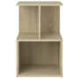 Comodino Rovere Sonoma 35x35x55 cm in Truciolato