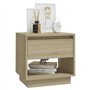 Comodino Rovere Sonoma 45x34x44 cm in Truciolato
