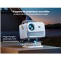 【Netflix Certifié/Dolby 20W】 Videoprojecteur 4K WiFi 6 Bluetooth, 30000 Lumens YABER Projecteur Video Auto Focus/Keystone, Retro