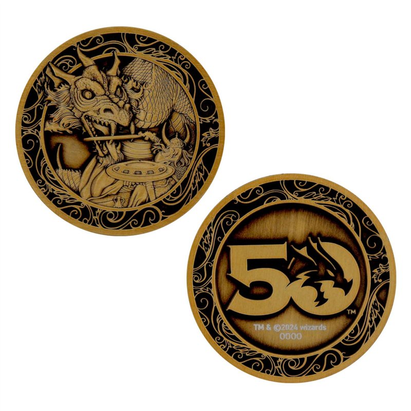 Donjons & Dragons Pièce de monnaie originale 50e anniversaire Boîte rouge