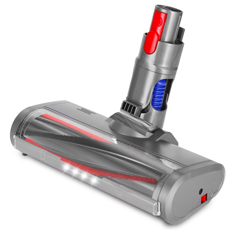 Brosse Compatible avec Dyson Aspirateurs V7 V8 V10 V11 V15, Tête de Brosse Nettoyage à Entraînement Direct Accessoire avec 4 Lumières LED