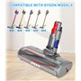 Brosse Compatible avec Dyson Aspirateurs V7 V8 V10 V11 V15,Tête de Brosse Nettoyage à Entraînement Direct Acessoire avec 4 Lumiè