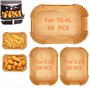 180PCS Papier cuisson air fryer pour friteuse à air pour Ninja Foodi Flex 10.4 L AF500EU