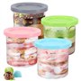 Lot de 4 recharges de récipient à crème glacée pour accessoires de machine à glaçons Ninja Creami