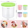 Lot de 4 recharges de récipient à crème glacée pour accessoires de machine à glaçons Ninja Creami, adaptées à la série NC301 NC3