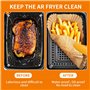 180PCS Papier cuisson air fryer pour friteuse à air pour Ninja Foodi Flex 10.4 L AF500EU,Papier cuisson air fryer pour ninja 10.