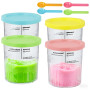 4 Pièces Pot pour Ninja Creamy Deluxe