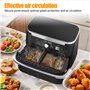 LUOJINYI Grille Anti Projection pour Air Fryer Ninja 10,4 L AF500EU, Grille Anti Projection Air Fryer Ninja, Protection Efficace