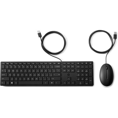 HP Desktop 320MK Tastatur-und-Maus-Set TastaturundMausSet QWERTY (9SR36AA ABB)