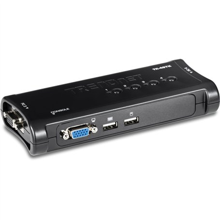 KVM 4 Ports VGA/USB, Blanc