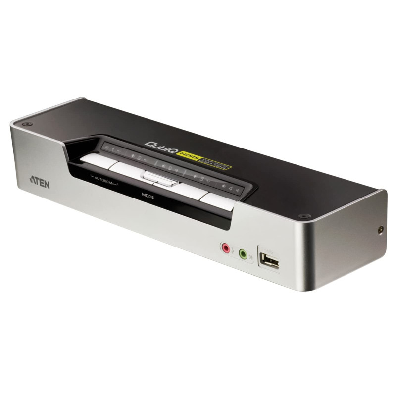 Aten CS1794 commutateur écran, Clavier et Souris Argent