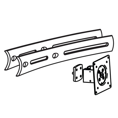 Ergotron DS100 97-446-200 Support pour TV/Ordinateur Portable/Tablette/Ecran PC Noir