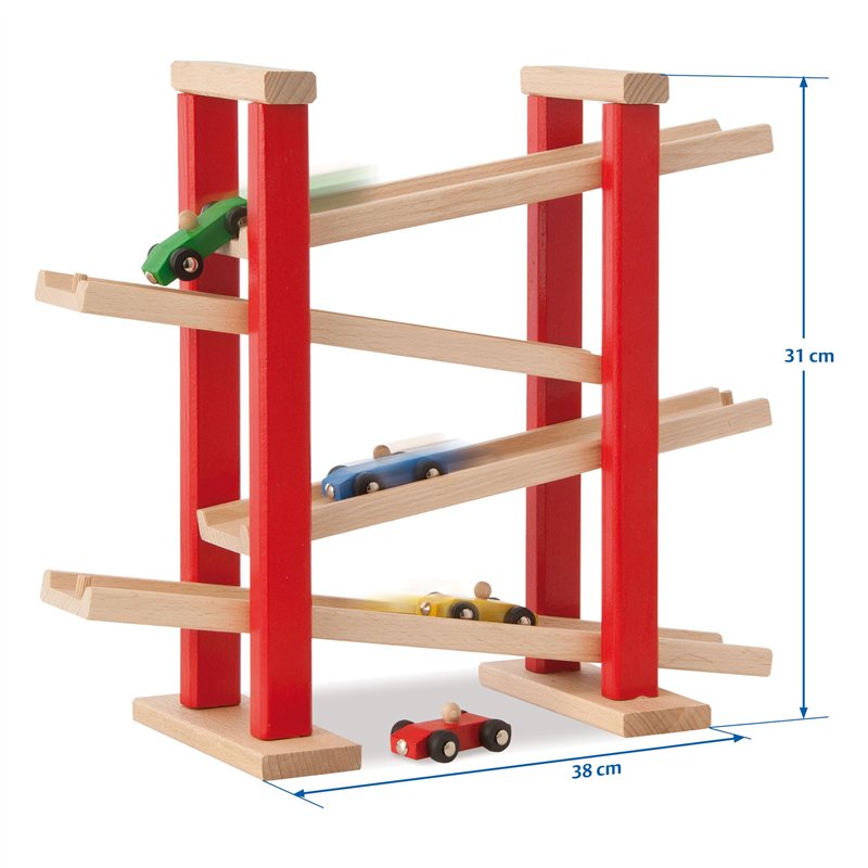Image secondaire de Smoby - 100027332 - Jouet en Bois - Jeu de Construction - Jeu deCourse - Automobile et Circuit en Bois Multicolore