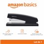 Amazon Basics Agrafeuse avec 1000 agrafes, Noir, Lot de 1