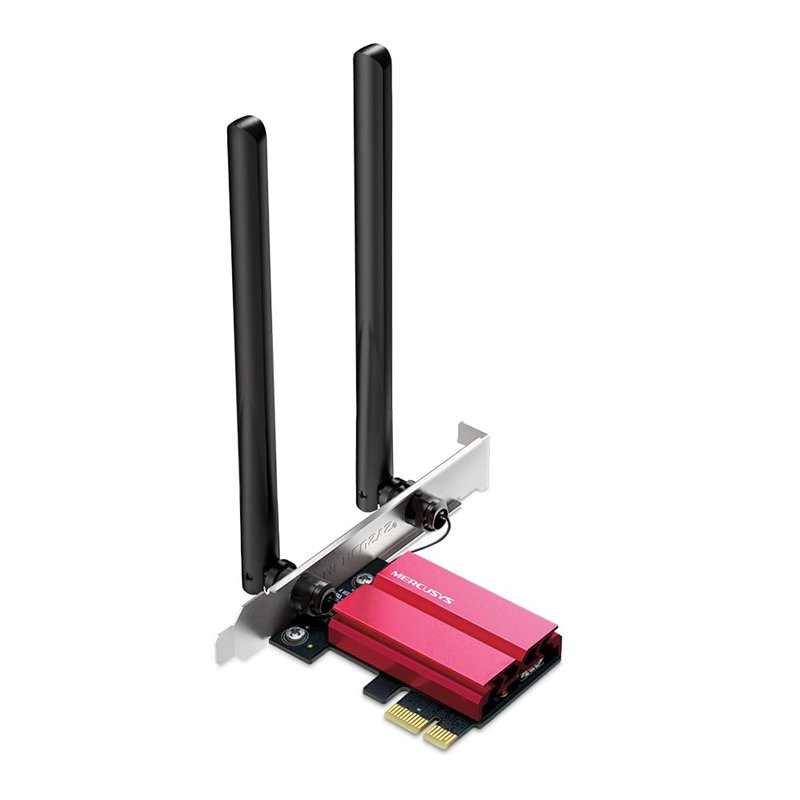 [Nouveau] MERCUSYS MA86XE- Carte réseau PCLe AXE5400, Wi-FI 6E avec Bluetooth 5.2, Triple Bande, 6 GHz/5 GHz/2,4 GHz, Compatible