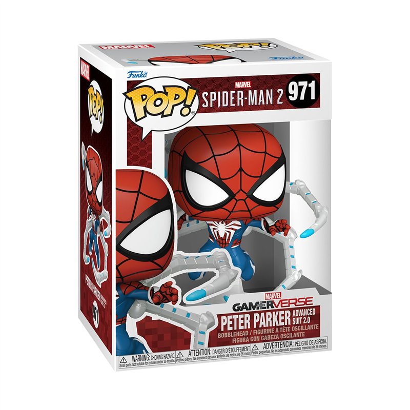 Funko Pop! Games: Spider-Man 2- Peter Parker Suit - Spider-Man 2 Video Game - Figurine en Vinyle à Collectionner - Idée de Cadeau