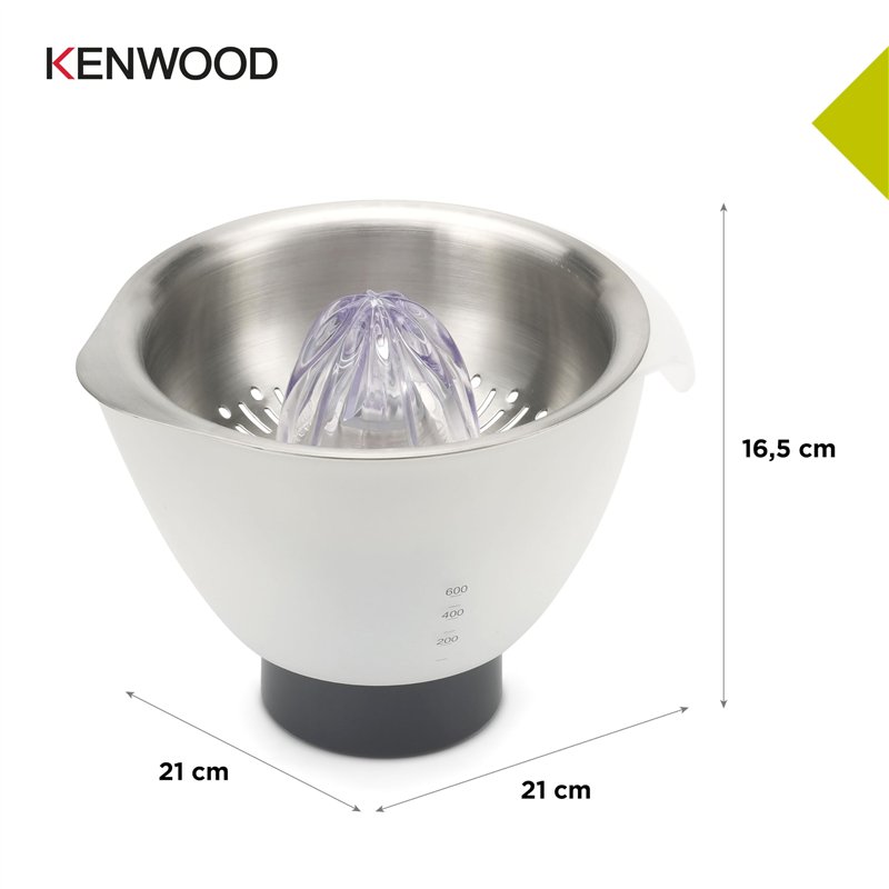 Image secondaire de Kenwood Presse Agrumes AT312, Accessoire pour Robot Pâtissier multifonction Chef, Chef XL, Capacité bol 600 ml