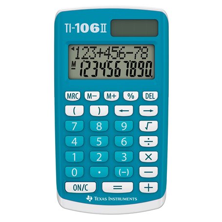 Texas Instruments TI 106 S Calculatrice 4 opérations pour classes primaires