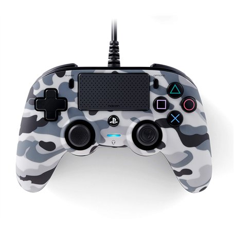 Nacon Manette filaire compacte, officielle PS4, camouflage grise