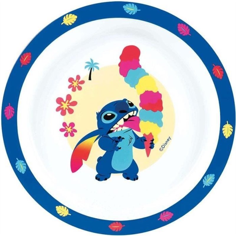 Image secondaire de Lot vaissele - FUN HOUSE - STITCH ET ANGEL - Verre, assiette Ø22 cm et Ø16 cm, couverts, gourde et boite goûter