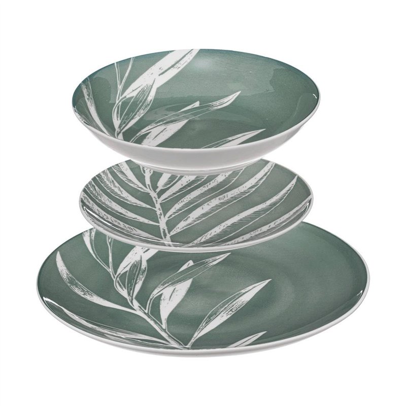 SG Secret de Gourmet Vaisselle 18 pièces green h vert