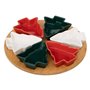 Feeric lights et christmas - Set apéritif sapin 6 pièces, multicolore en bambou