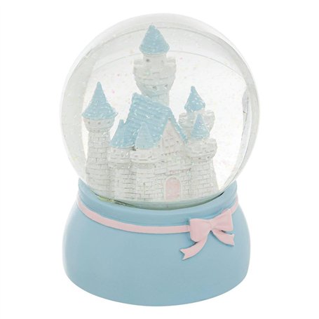 Atmosphera - Boule à Neige Château en résine et Verre D10cm Bleu