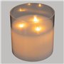 Atmosphera - Bougie LED Sena en verre D15cm