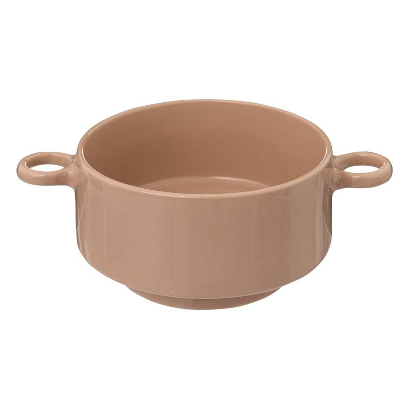 Secret de Gourmet Bol rétro en céramique couleur chair 51 cl