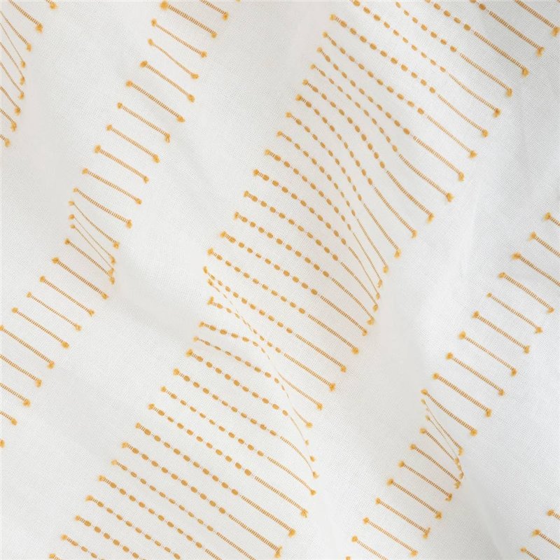 Image secondaire de Atmosphera - Parure de lit ISAO Coton Blanc Jaune 260x240cm