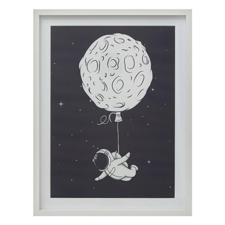 Atmosphera - Tableau Enfant Espace 30x40cm Bleu foncé