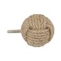 Atmosphera - Boutons de meuble x2 "Dayana" Jute & Métal - D.4 cm - Beige