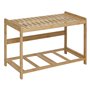 5five - Banc de Rangement Tidy Box avec 2 paniers en Bambou Marron 66,8x35cm