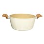 5five - faitout harmony d24cm en aluminium forgé beige