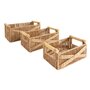 Atmosphera - Lot de 3 caisses eugène beige l26 31 36cm