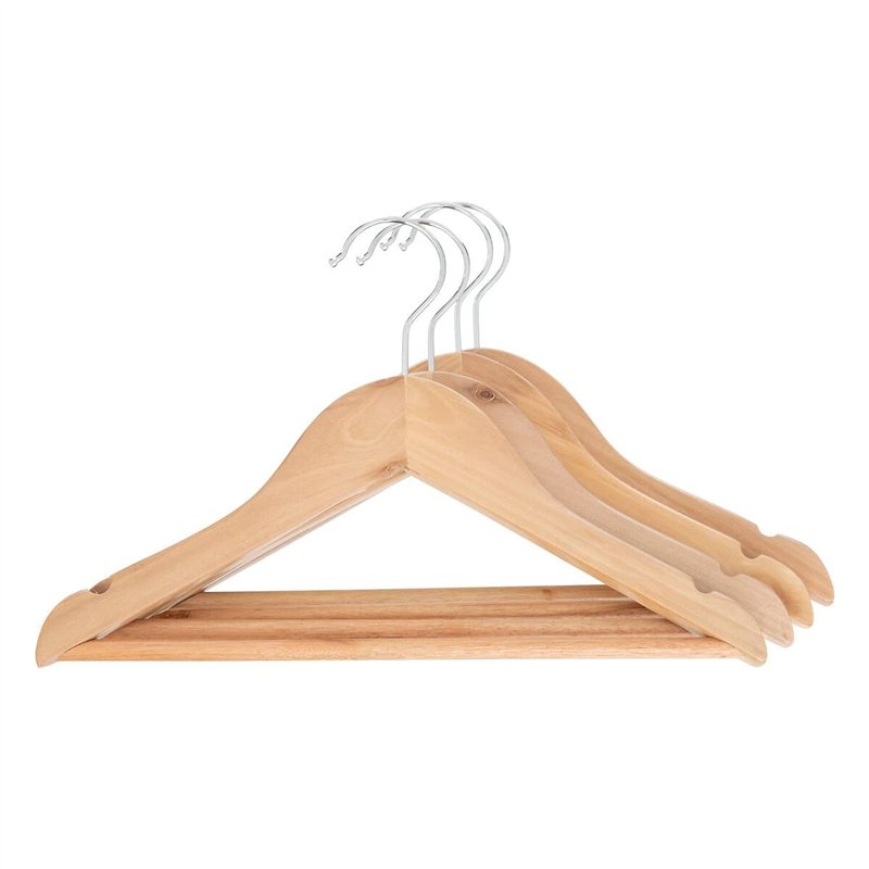 Atmosphera - Lot de 4 cintres Enfant Bois h19cm