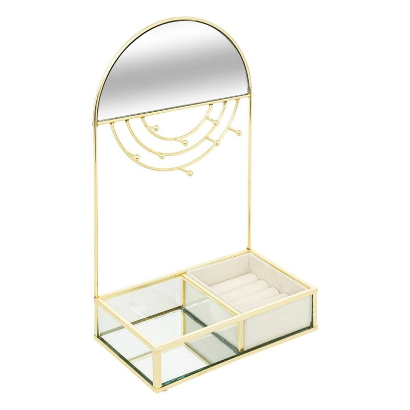 Atmosphera - Porte-bijoux isra métal doré h29cm