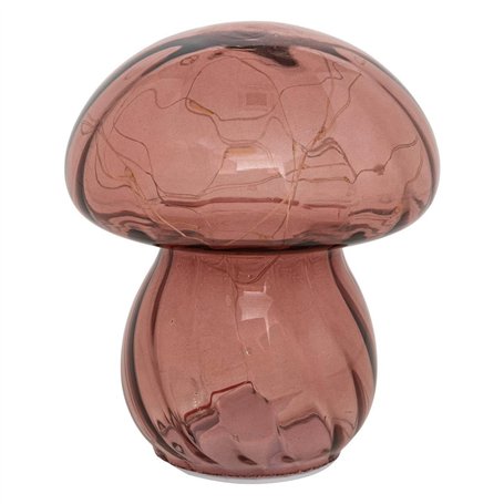 Atmosphera - Lampe à poser led malu rose antique h15cm