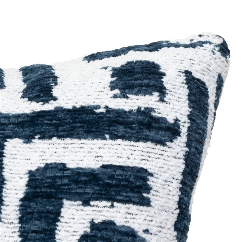 Image secondaire de Atmosphera - Housse de Coussin Jeni Chenille Bleu égéen 40x40cm