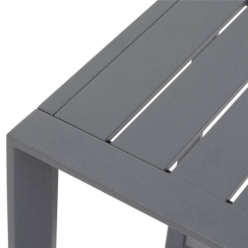 Image secondaire de Hespéride - Table d'appoint carrée Allure Graphite 44 x 44 x 55cm en Aluminium